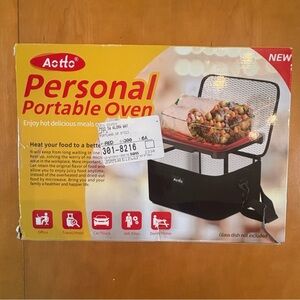 Aotto Personal Portable Oven - Red and Black